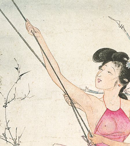 岫岩-胡也佛的仕女画和最知名的金瓶梅秘戏图